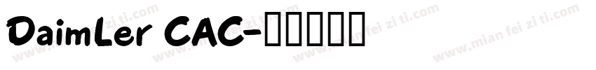 DaimLer CAC字体转换